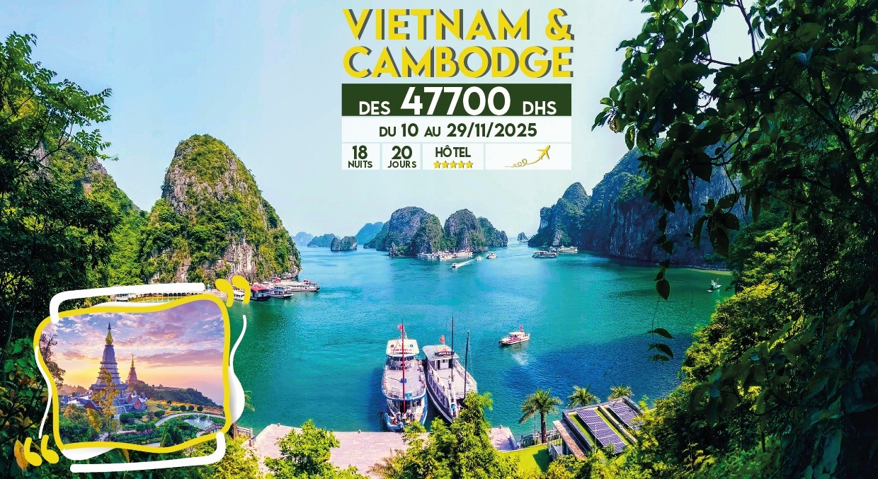 Voyage Organise Vers Vietnam & Cambodge 2025